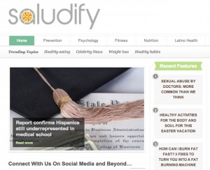 Saludify-frontpage