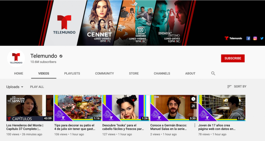 Telemundo YouTube